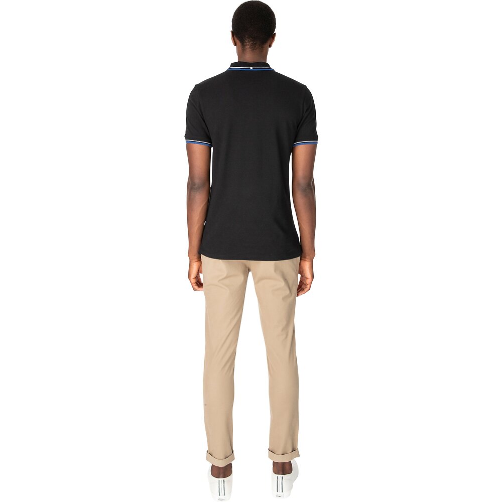 Ben Sherman Signature Pique Polo - Black & Blue