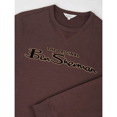 Ben Sherman Flock Signature Sweat - Bordeaux