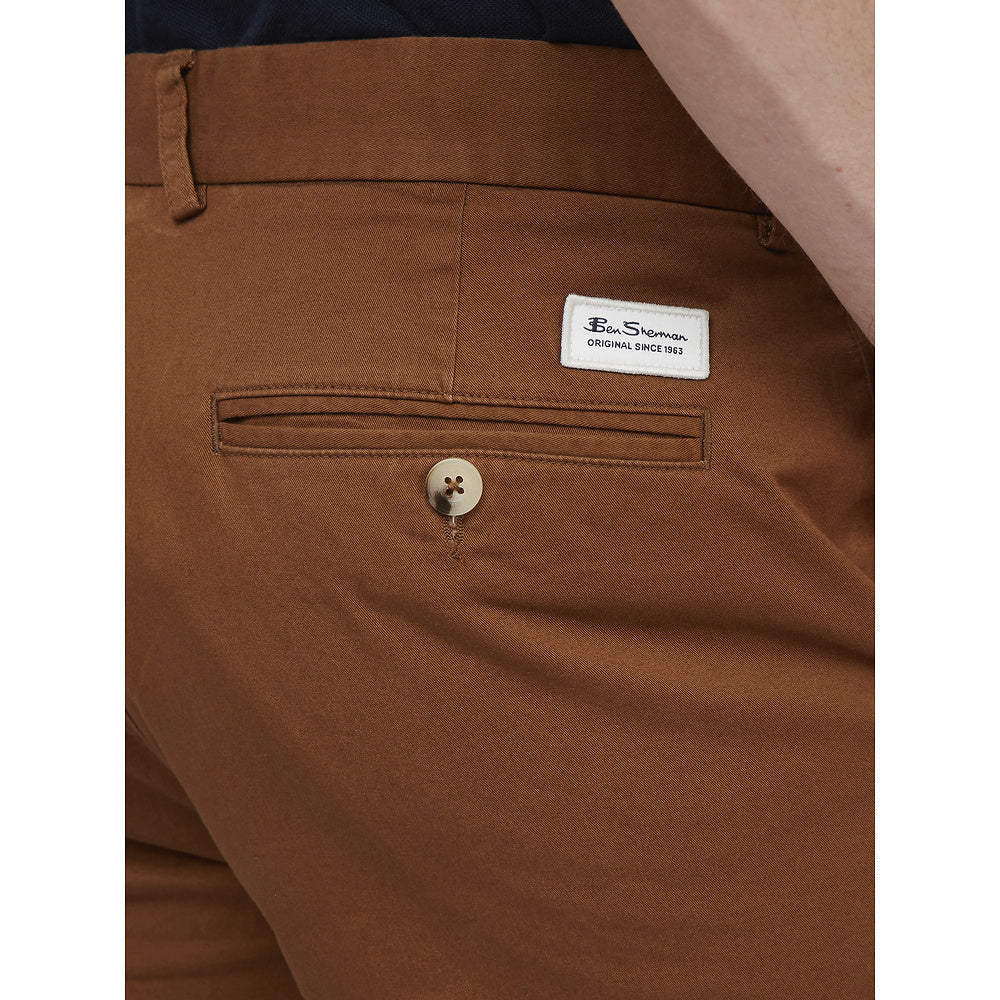 Ben Sherman Slim Stretch Chino - Light Brown