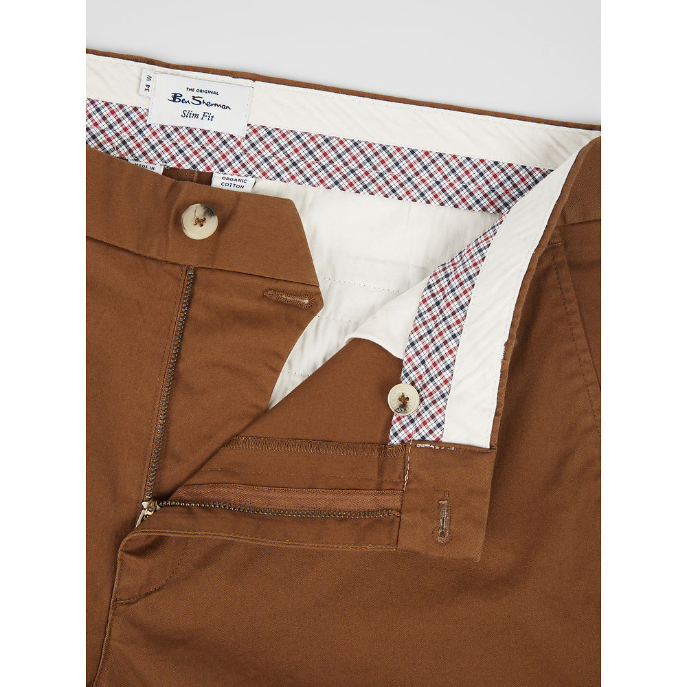 Ben Sherman Slim Stretch Chino - Light Brown