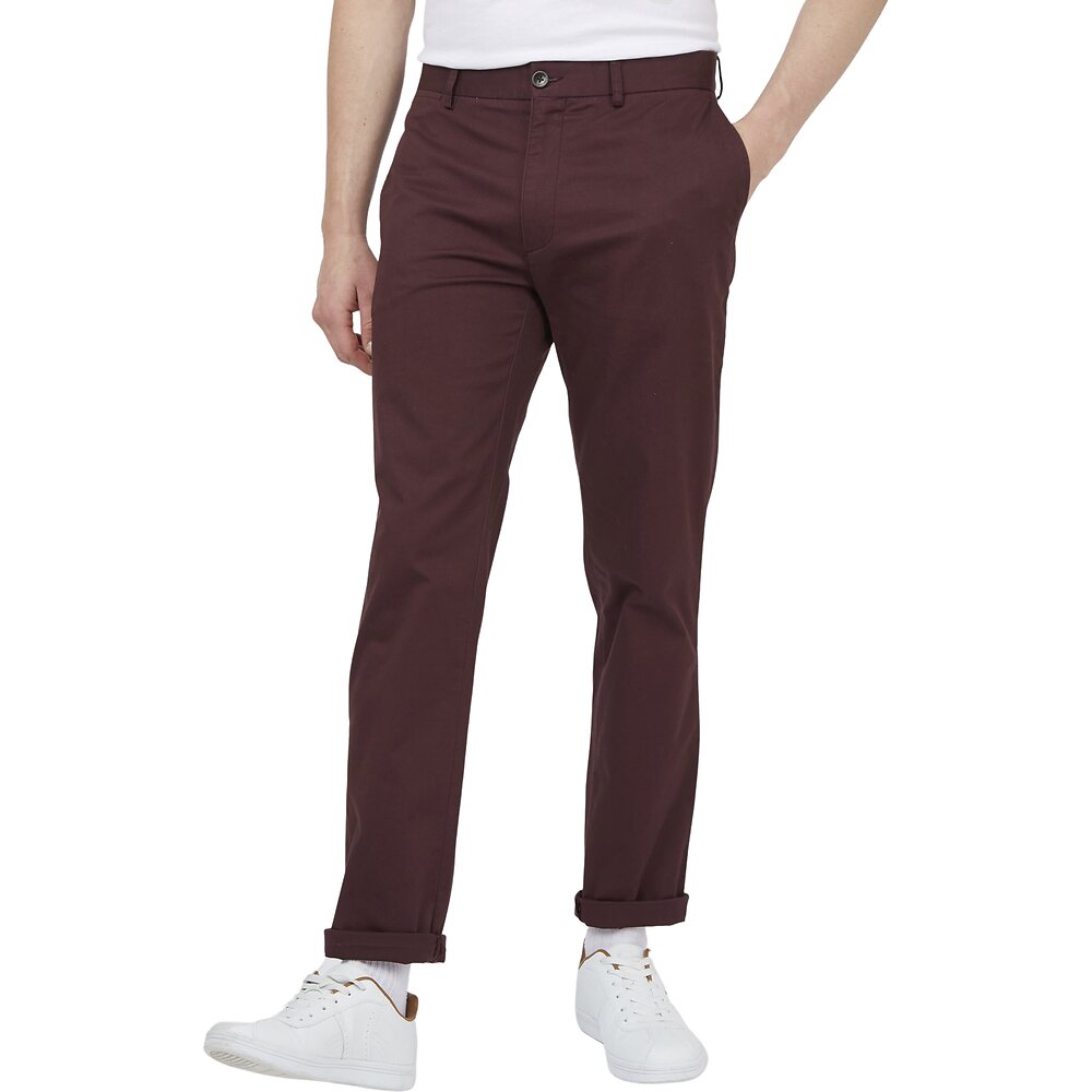 Ben Sherman Slim Stretch Chino - Bordeaux