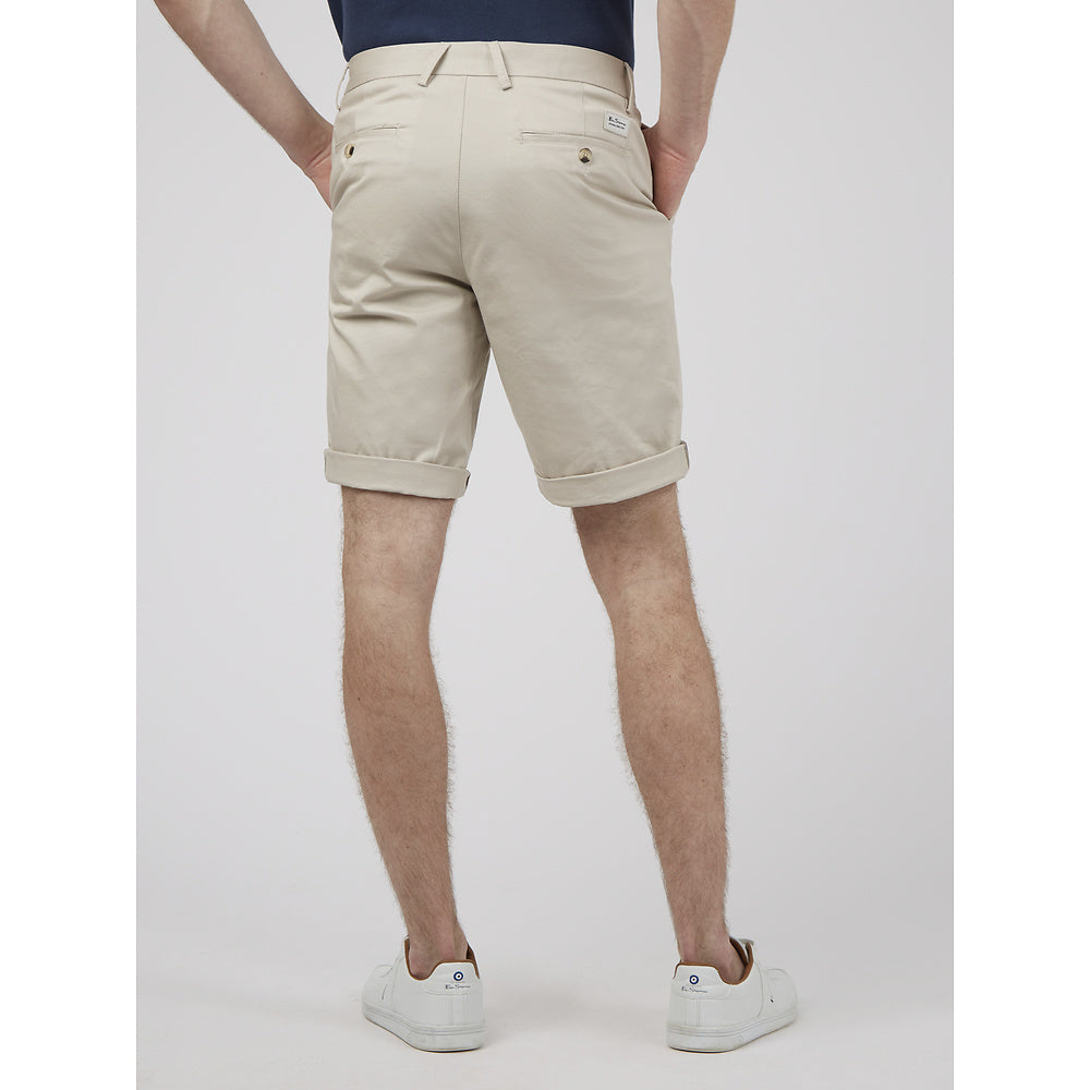 Ben Sherman Slim Stretch Chino Shorts - Putty