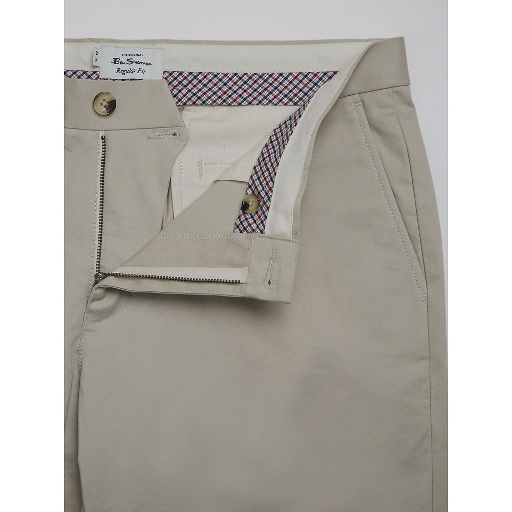 Ben Sherman Slim Stretch Chino Shorts - Putty