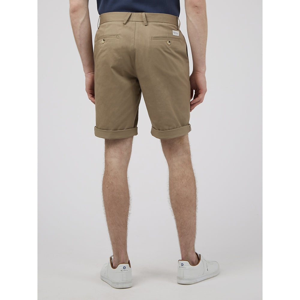 Ben Sherman Slim Stretch Chino Shorts - Stone
