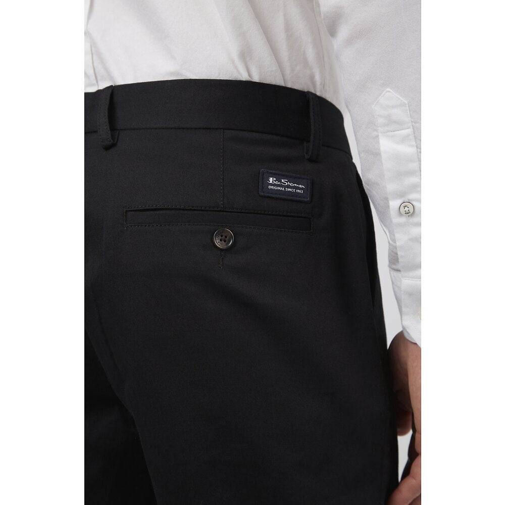 Ben Sherman Slim Stretch Chino Shorts - Black