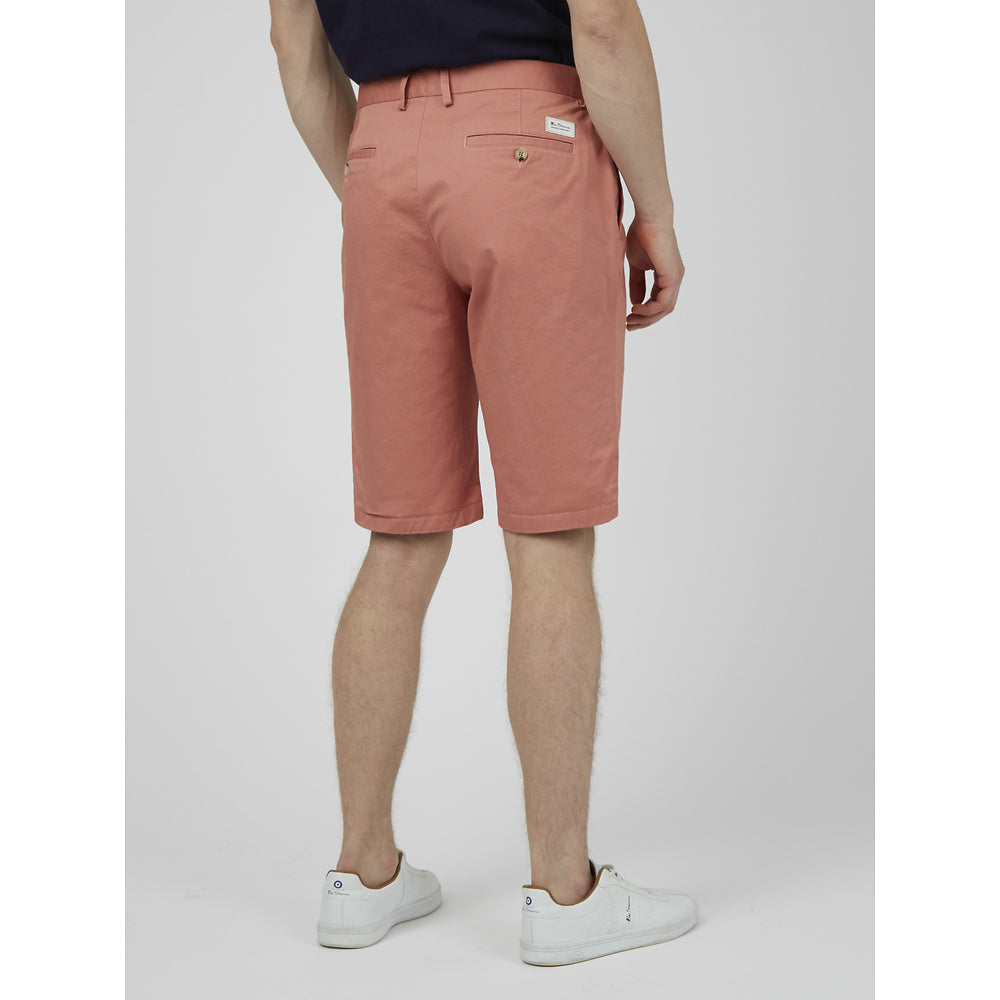 Ben Sherman Slim Stretch Chino Shorts - Dark Pink