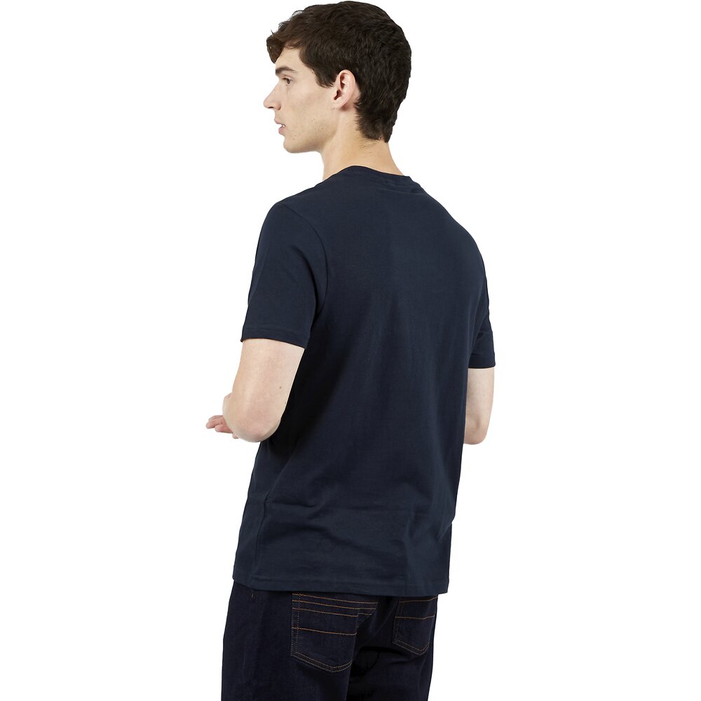 Ben Sherman Flock Signature Logo Tee - Dark Navy