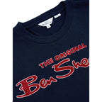 Ben Sherman Flock Signature Logo Tee - Dark Navy