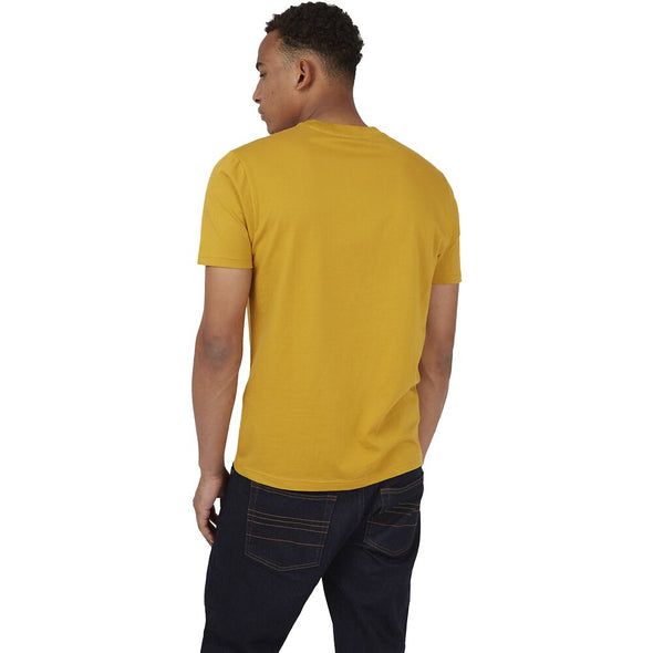 Ben Sherman Flock Signature Logo Tee - Mustard