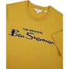 Ben Sherman Flock Signature Logo Tee - Mustard