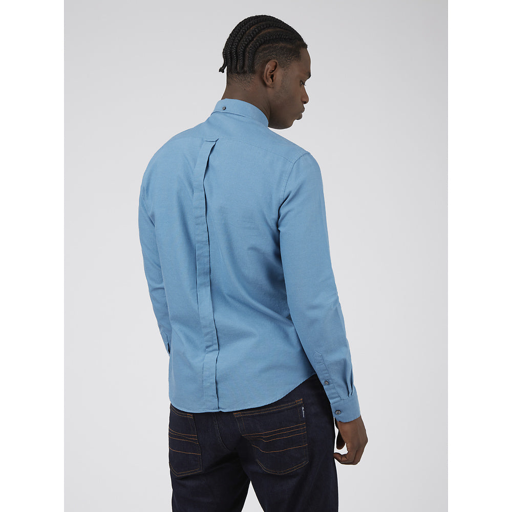 Ben Sherman Long Sleeve Shirt: Signature Oxford - Wedgewood