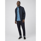 Ben Sherman Long Sleeve Shirt: Signature Oxford - Wedgewood