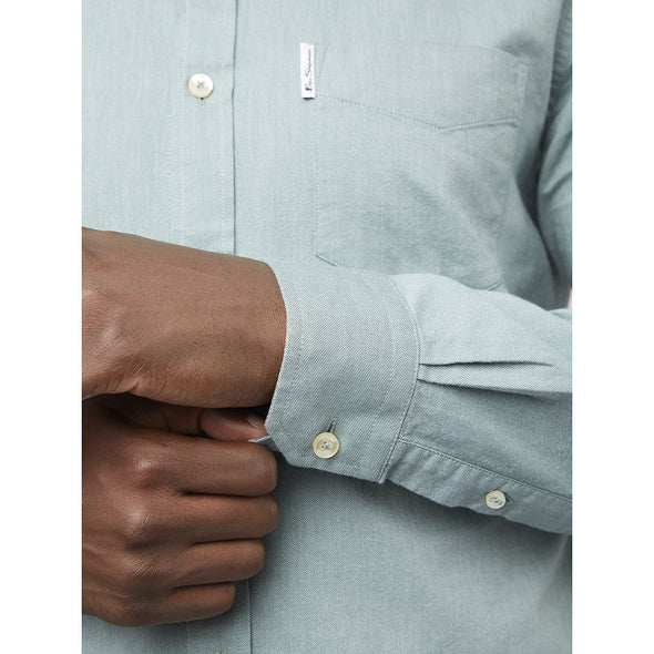 Ben Sherman Long Sleeve Shirt: Signature Oxford - Jade