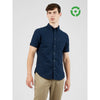 Ben Sherman Short Sleeve Shirt: Oxford - Dark Navy