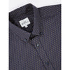 Ben Sherman Long Sleeve Shirt: Spot Dash Print - Marine
