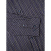 Ben Sherman Long Sleeve Shirt: Spot Dash Print - Marine