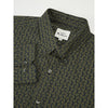 Ben Sherman Long Sleeve Shirt: Micro Paisley Print - Hemp