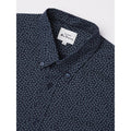 Ben Sherman Long Sleeve Shirt: Dash Print - Marine