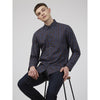 Ben Sherman Long Sleeve Shirt: Mini Paisley - Denim Blue