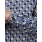Ben Sherman Overshirt: Gingham - Denim Blue