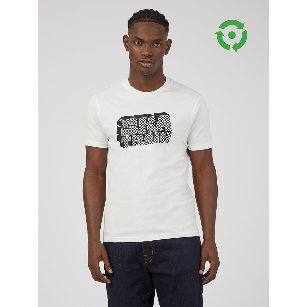 Ben Sherman Print Tee : SKA TRAIN - Ivory