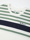 Ben Sherman Engineered Stripe Tee - Snow White