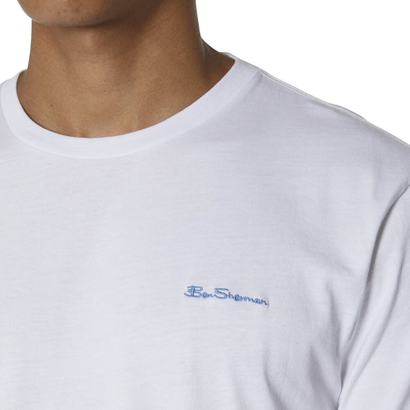 Ben Sherman Embroidered Logo Tee - White