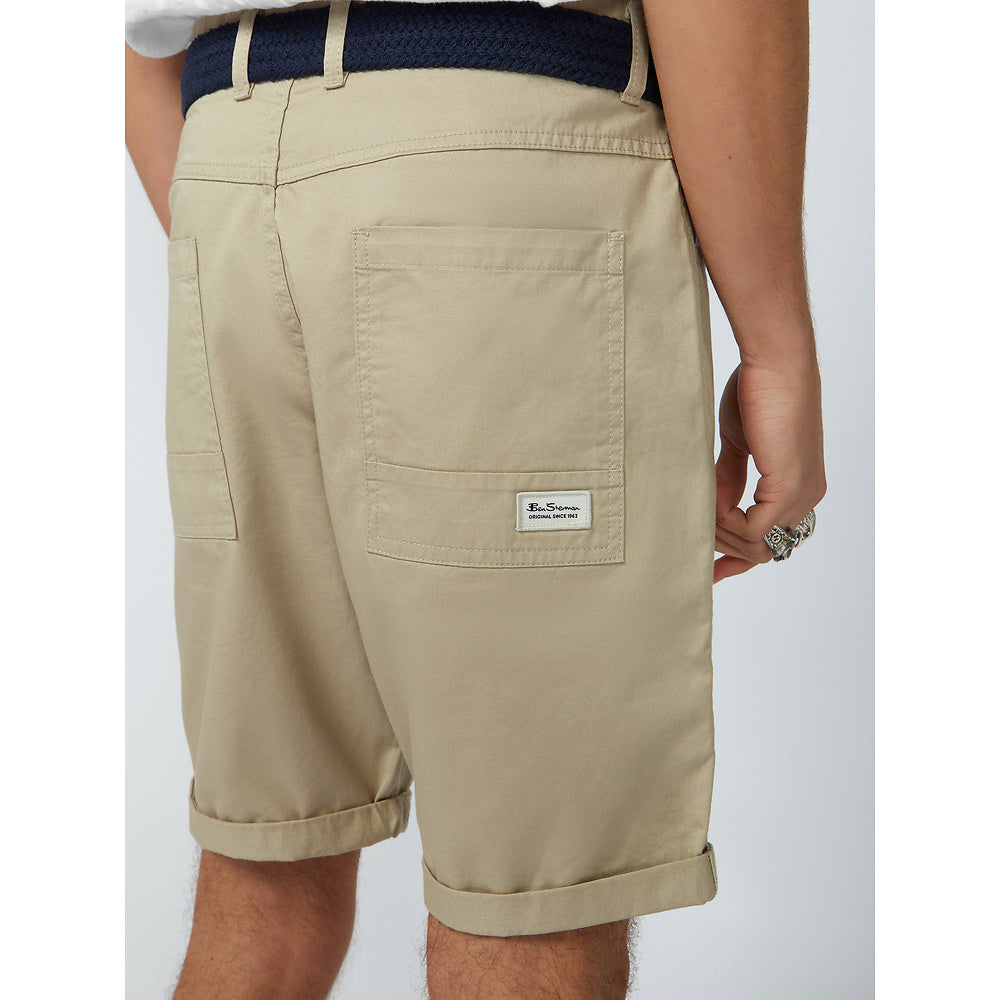 Ben Sherman 5 Pocket Walk Short - Khaki