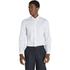 Ben Sherman Long Sleeve Shirt: Dobby Stripe Camden - White