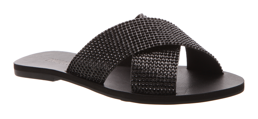 Black Rhinestone Slip On (runs small)