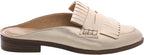 Gold Metallic Fringe Mule (runs small)