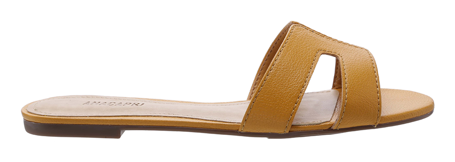 Flat Summer Mustard Slip On (runs small)