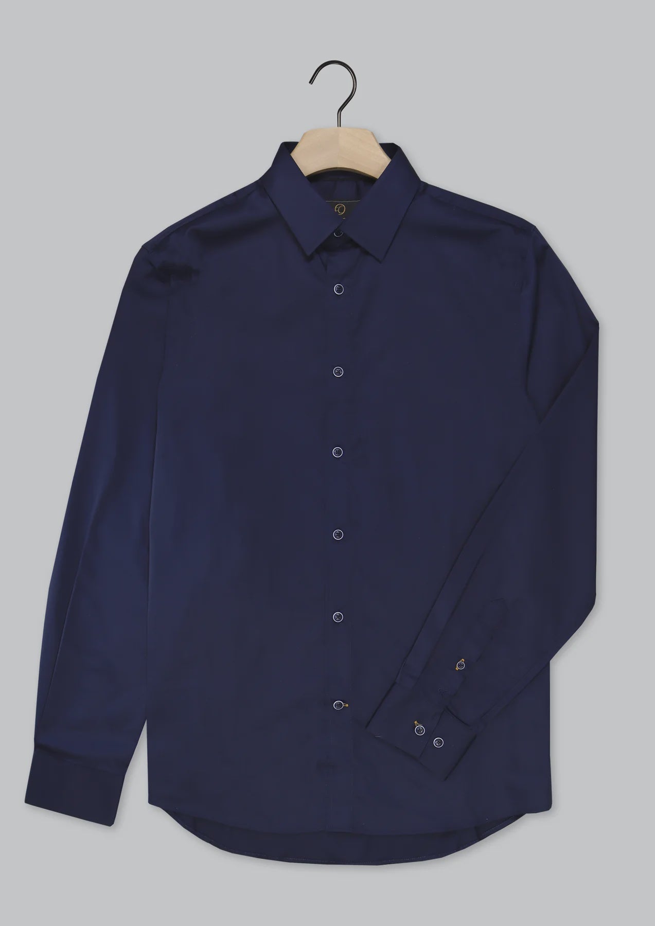 Cutler & Co Blaine Long Sleeved Shirt: Plain - Thunderstorm