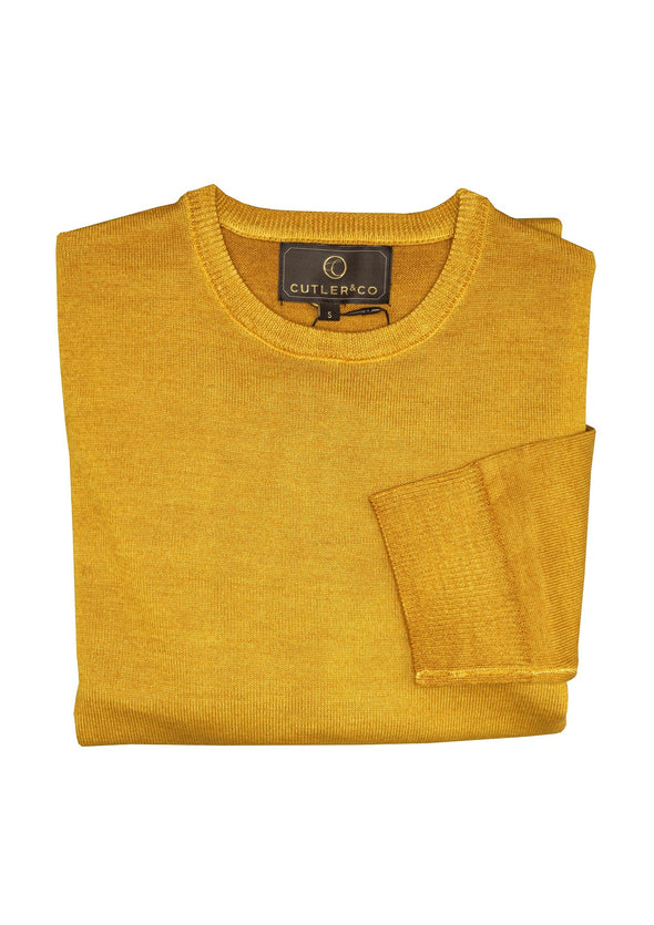 Cutler & Co 100% Merino Wool Dylan Sweater - Mustard