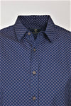Cutler & Co Blake Long Sleeve Shirt - Geo Star Check Vapour