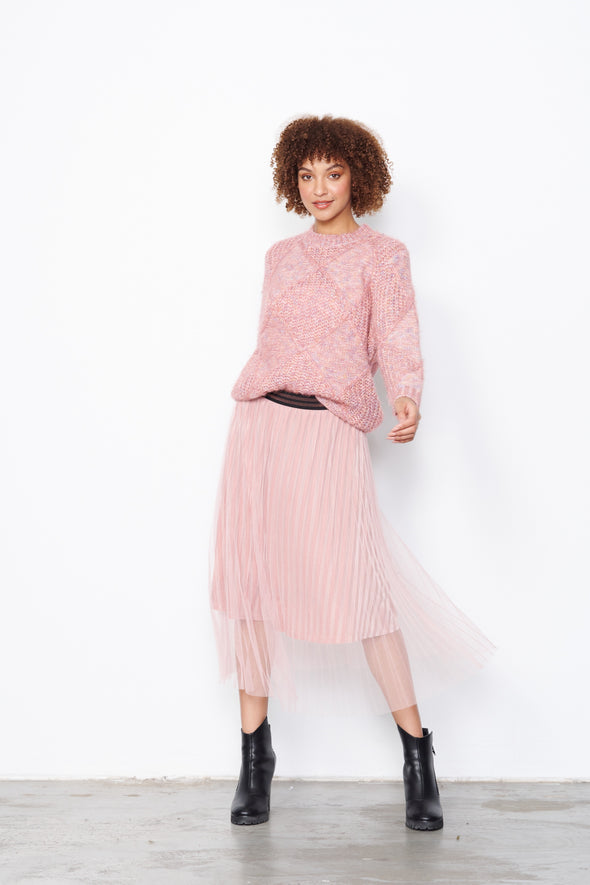 Velvet & Tulle Ariel Skirt - Peach Fuzz