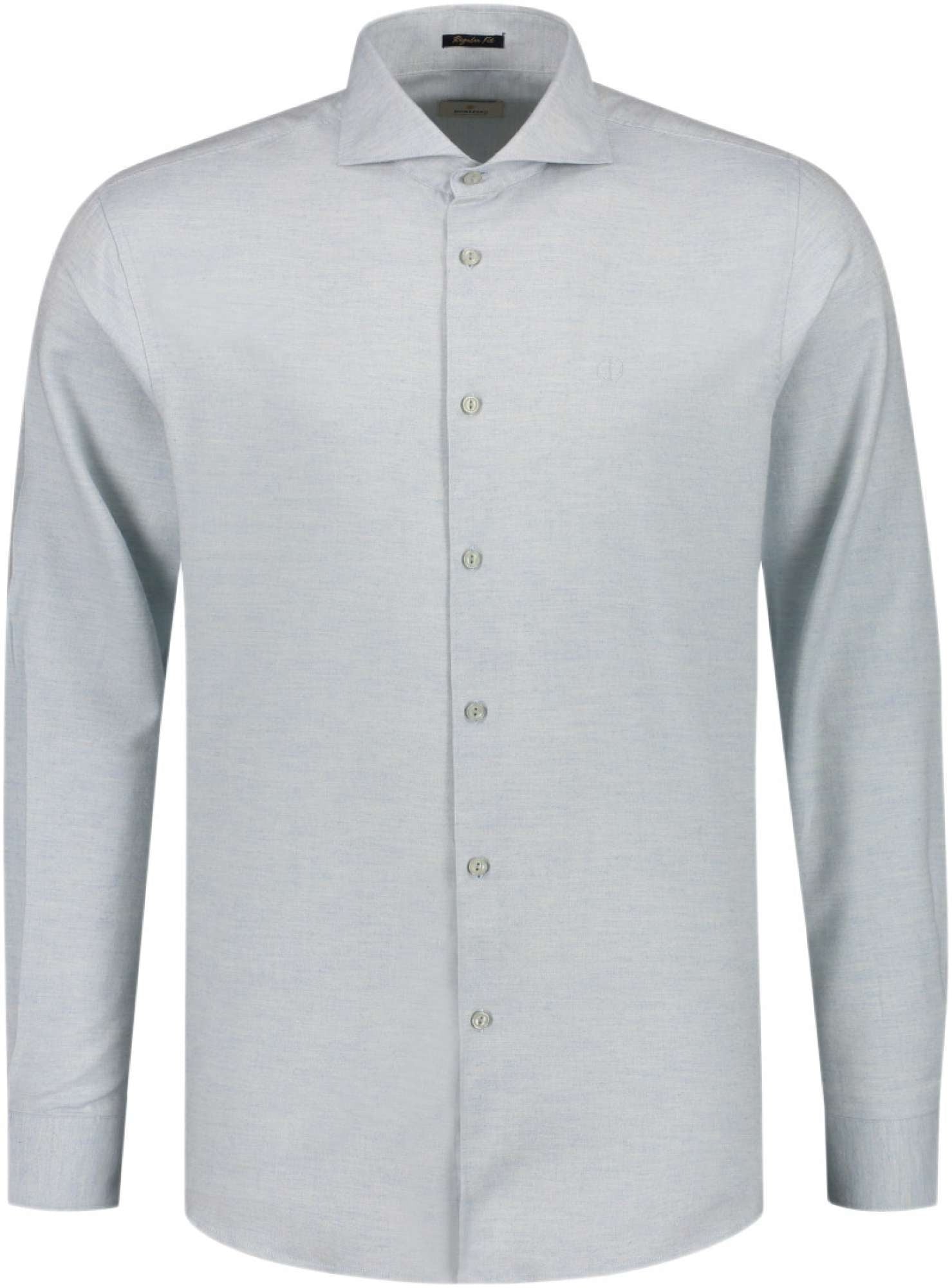 Dstrezzed Long Sleeve Shirt: Flannel Melange - Dalicate Blue