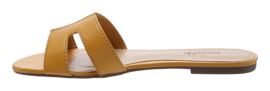 Flat Summer Mustard Slip On (runs small)