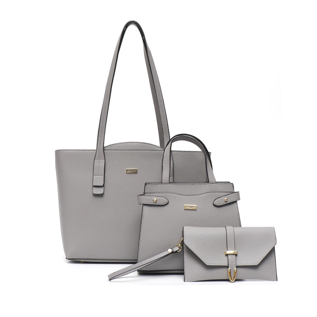 Vera May - Escada 3 Piece Bag Set - Grey