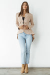 Caju Military Suede Look Jacket - Honey