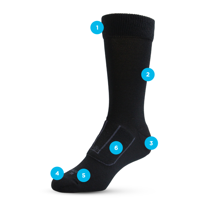 NuYarn Wool Unisex Dress Health Sock