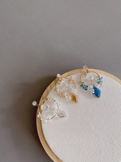 Delicate Jewel Drop Earrings