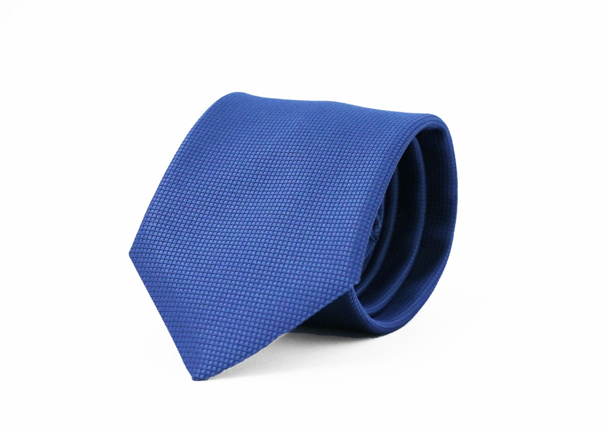 Fellini Classic Jacquard Tie - Cobalt