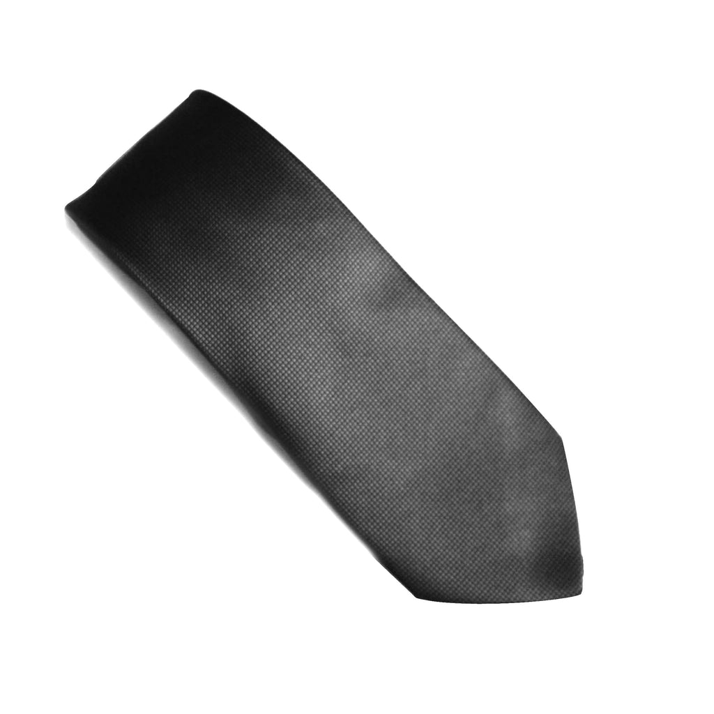 Fellini Classic Jacquard Tie - Charcoal