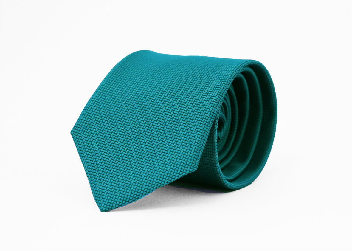 Fellini Classic Jacquard Tie - Teal