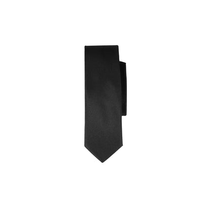 Fellini Slim Matt Tie - Black
