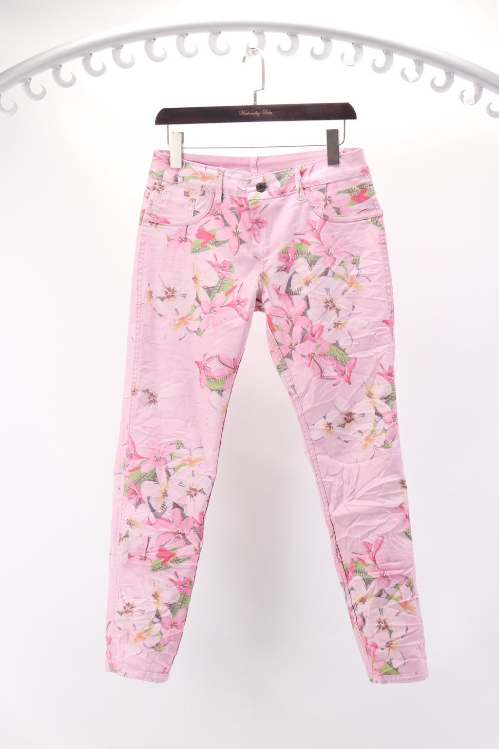 Womens Reversible Jeans - Pink Island Bloom