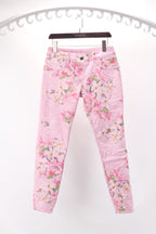 Womens Reversible Jeans - Pink Island Bloom