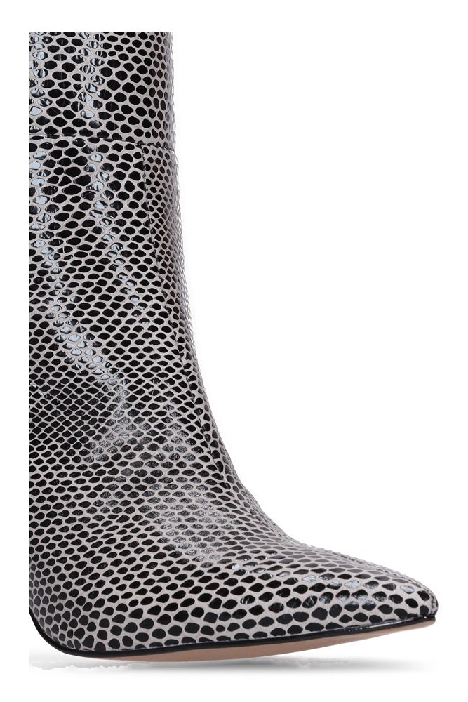 Hey Monday Aria Boot Snake Print