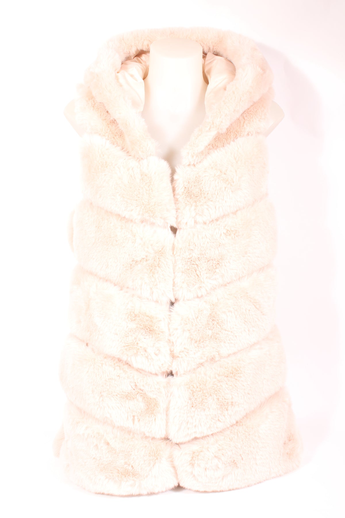Women's Hooded Fur Vest